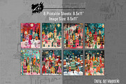 Twinkling Whimsy City, Christmas Kit, a Seasonal Illustration by Digital Art Mahdiseño (Thumbnail 3 of 10)