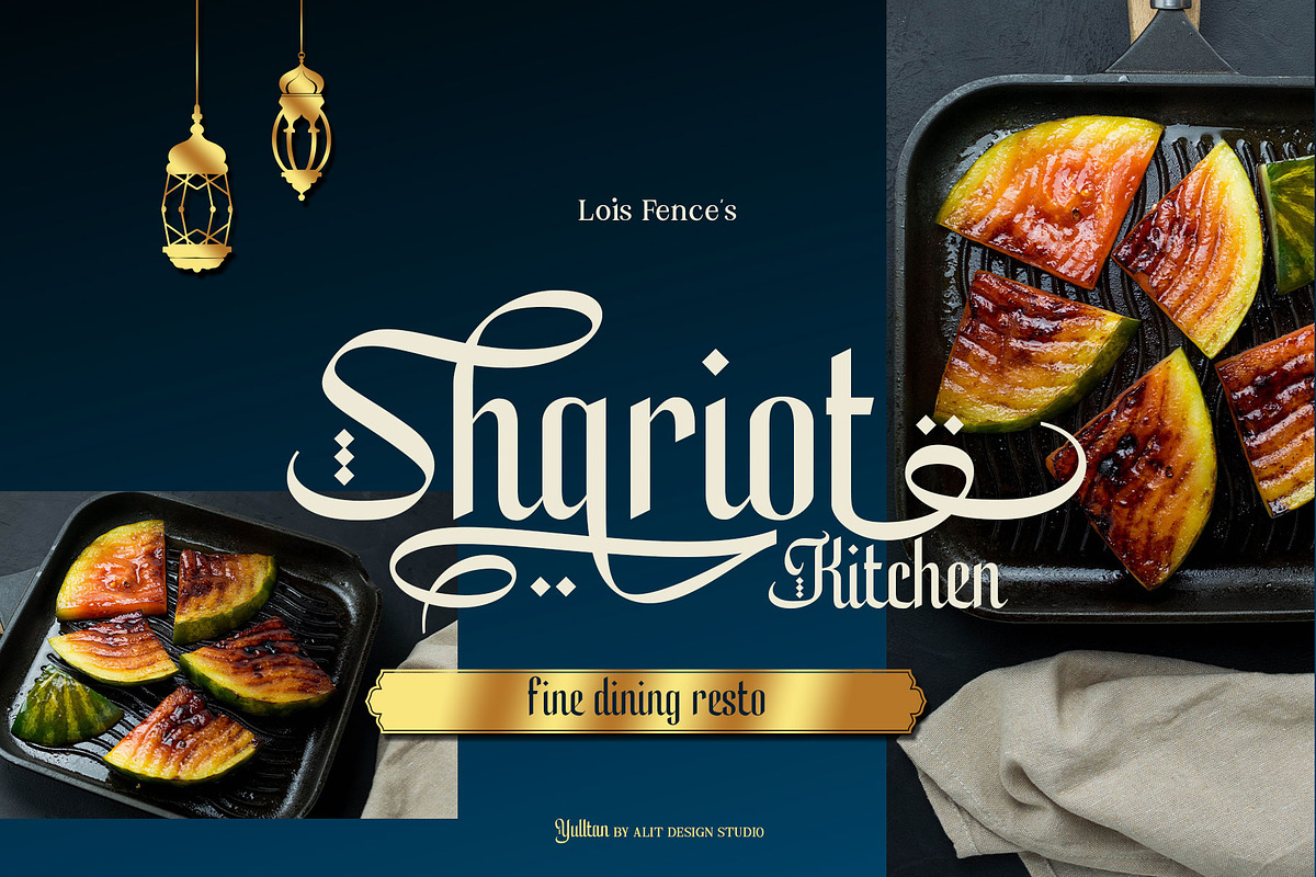 Yulltan Ramadan Typeface, a Sans Serif Font by alit design (Photo 4 of 19)