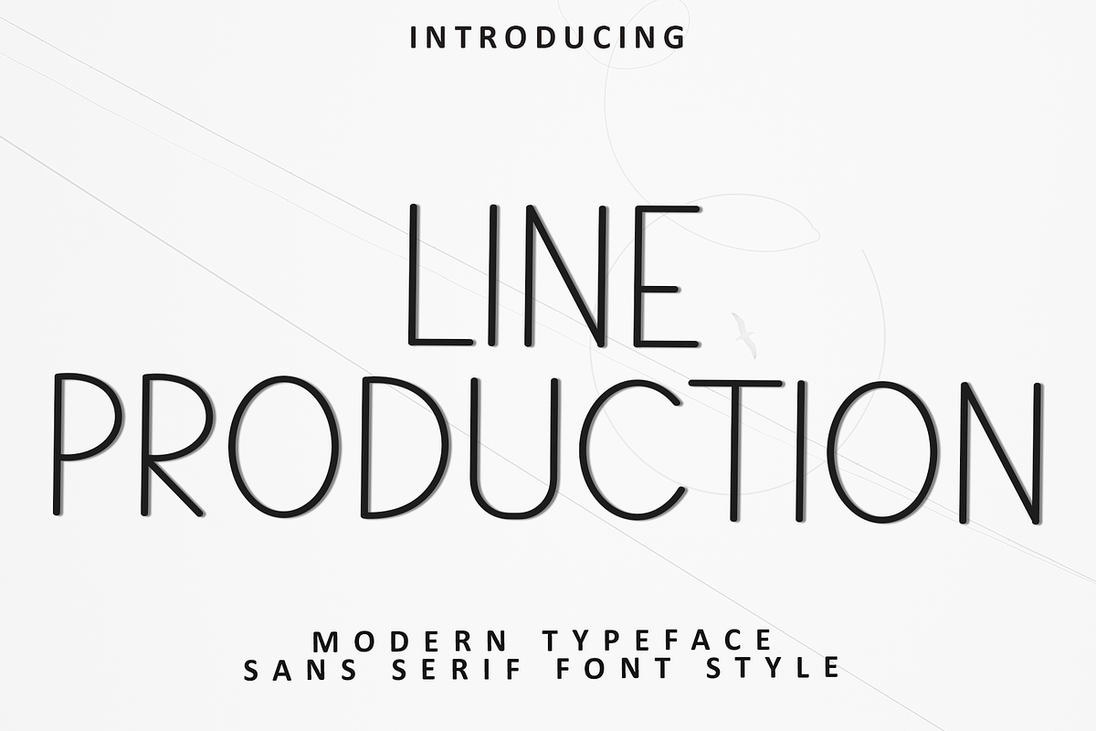 Line Production, a Sans Serif Font by InermediaSTUDIO (Photo 1 of 8)