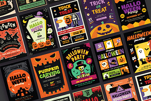 20 Halloween Flyer Bundle