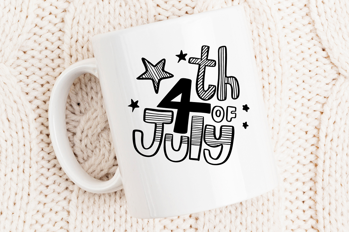 4 th July | Symbols Fonts preview 5