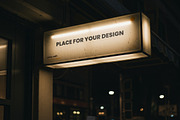 Store Front Sign with Light Mockups, a Product Mockup by Luuqas Design (Thumbnail 2 of 8)