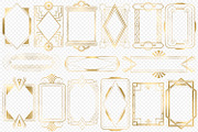 Gold Art Deco Frames, an Illustration by Digital Curio (Thumbnail 2 of 2)