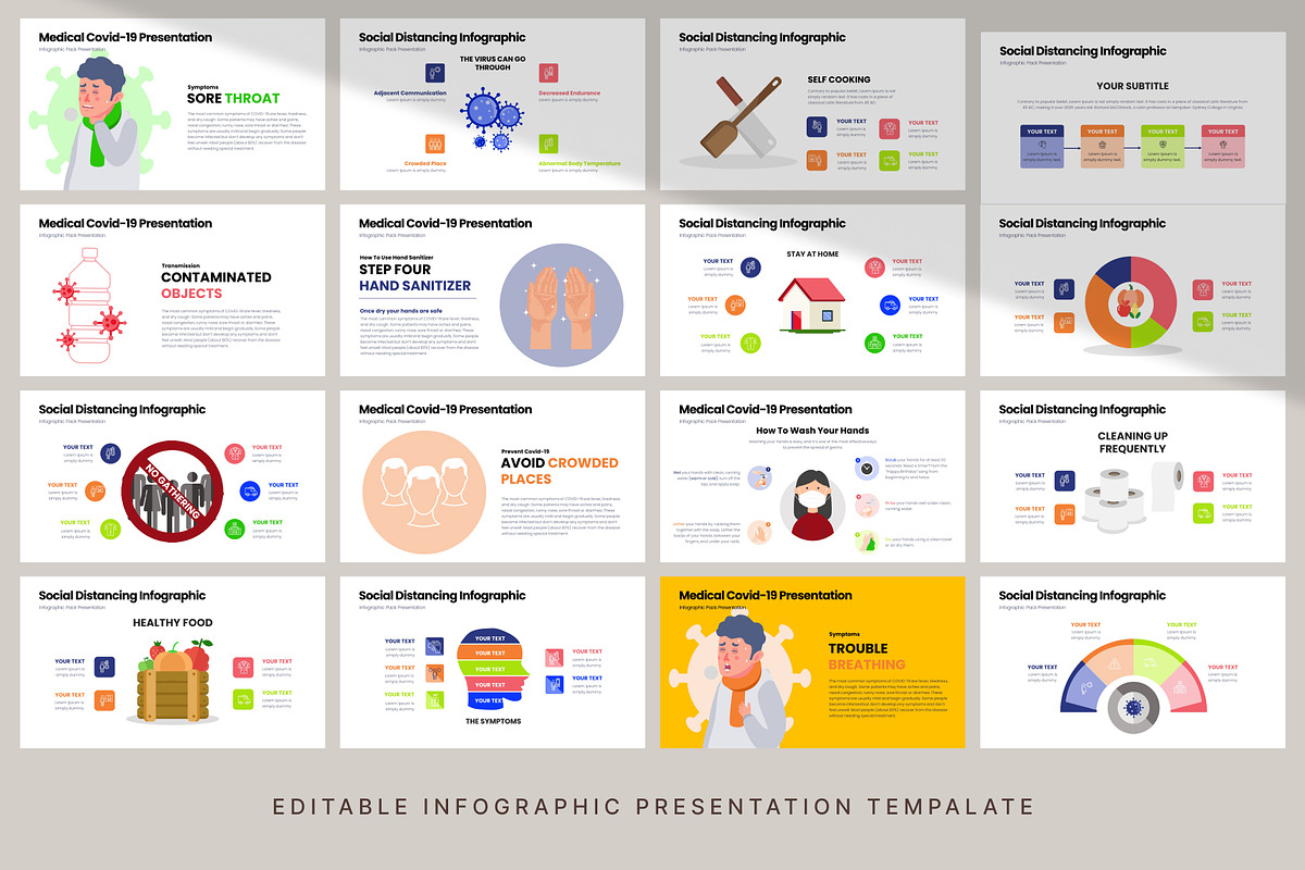 Medical Covid19 Infographic Template, a Presentation Template by Digitcase x Wealthwells (Photo 6 of 6)