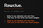 Rawclue - Modern Sans Serif, a Font by Lettermine (Thumbnail 2 of 10)