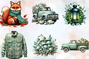 Mint Fresh Green Autumn Clipart Bund, an Illustration by SVGArt (Thumbnail 3 of 8)