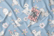 Cute Baby Lamb Pattern, a Pattern Graphic by StudioGlouna (Thumbnail 2 of 4)