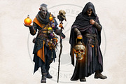 Hallowmere Halloween RPG characters, a Seasonal Illustration by ThatsDesignArt (Thumbnail 12 of 17)