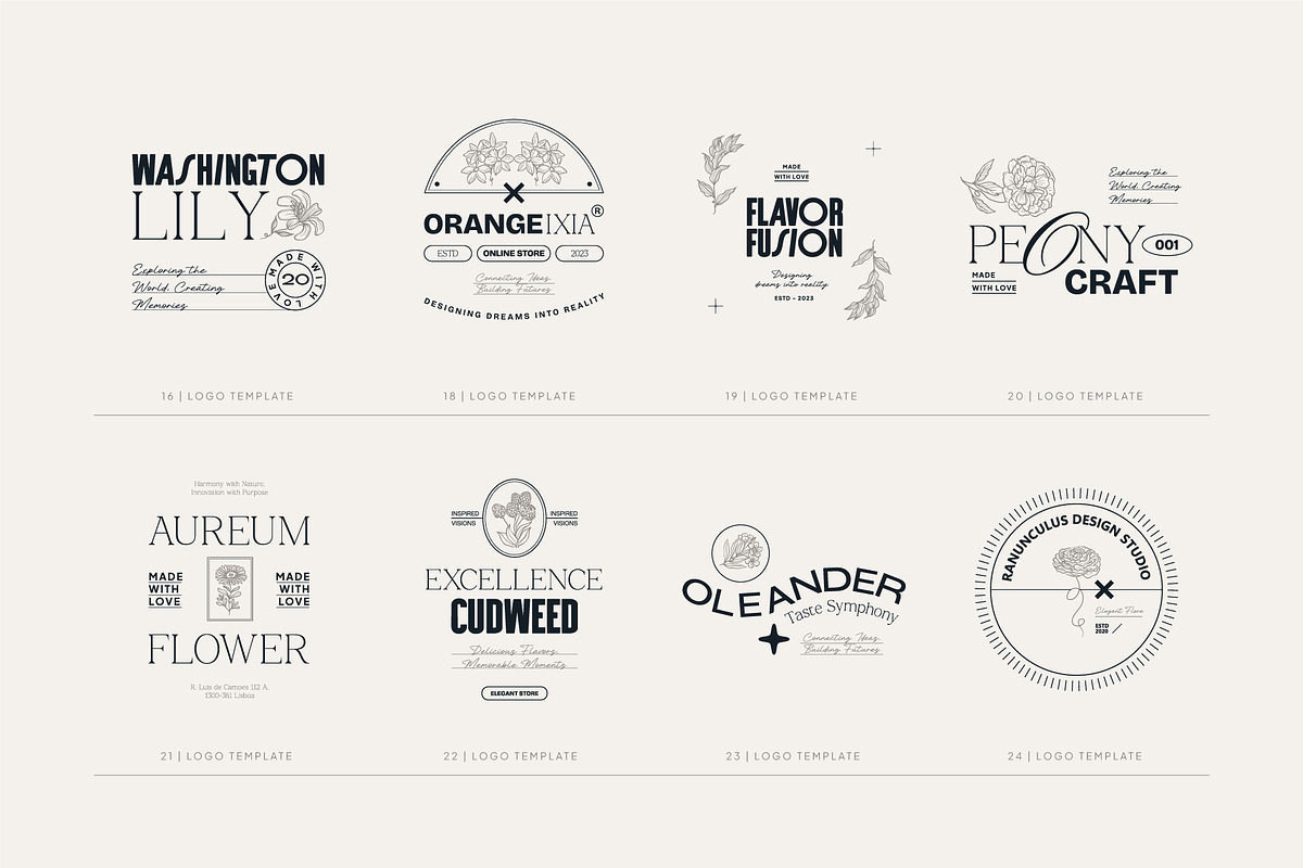 Elegant Floral | Logo Kit, a Branding & Logo Template by KetteCreate (Photo 11 of 23)