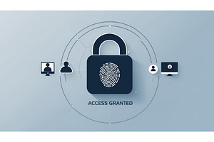 Digital security concept with a, an Illustration by tilialucida