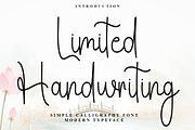 Limited Handwriting, a Handwritten Font by FreshTypeINK (Thumbnail 1 of 8)