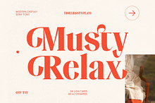 Musty Relax Modern Display Serif