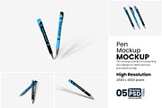 Pen Mockup, a Pens & Pencil Mockup by bimockup (Thumbnail 1 of 6)