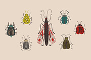 Folk Art Insects., an Animal Illustration by Annakniaz (Thumbnail 4 of 15)