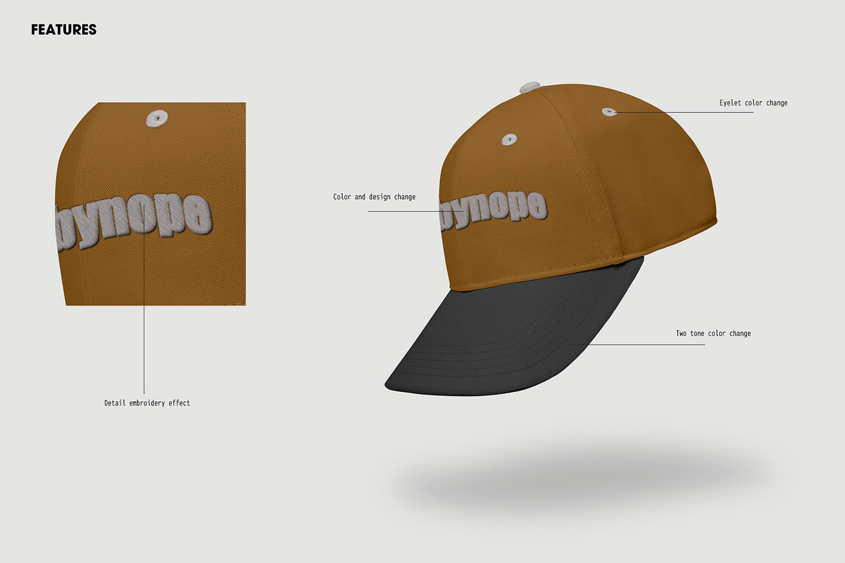 Baseball Caps Hat Mockup Drop 4, a Hat Mockup by made_by_nope (Photo 4 of 6)