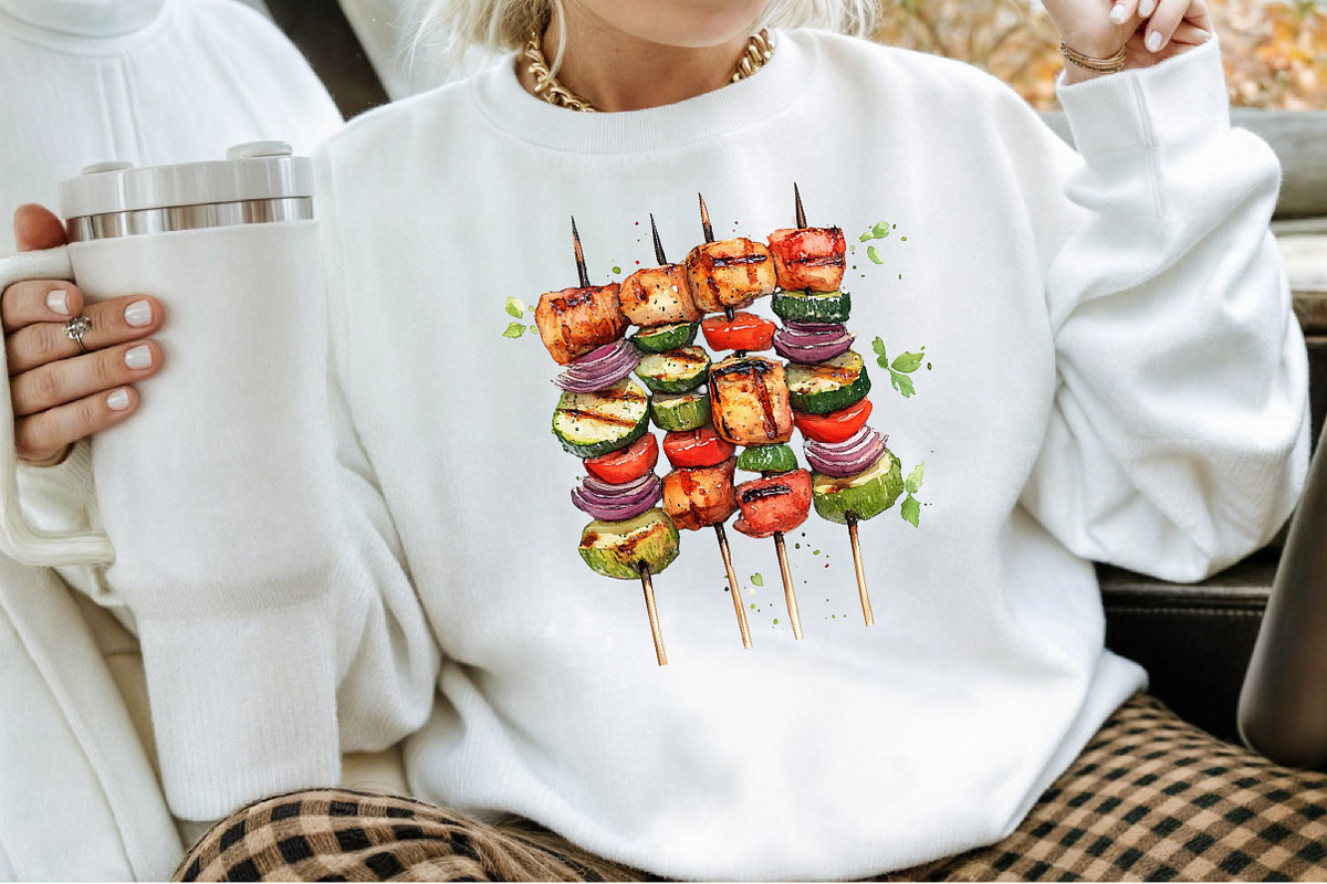 Watercolor Grill Party Clipart Bundl, an Illustration by Sublimation Artist (Photo 4 of 6)
