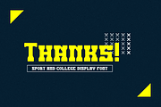 Sekoxaz Athletics - Sport Font, a Slab Serif Font by Iqsiart Studio (Thumbnail 3 of 6)