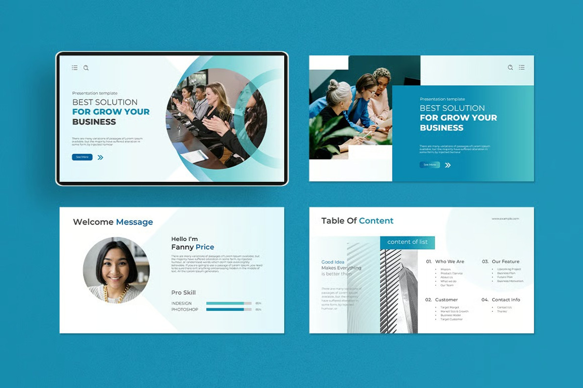 Business Presentation Templates Powerpoint preview 8