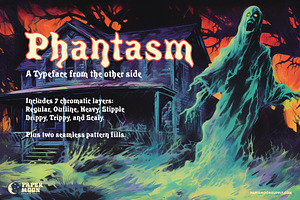 PM Phantasm Spooky Retro Font