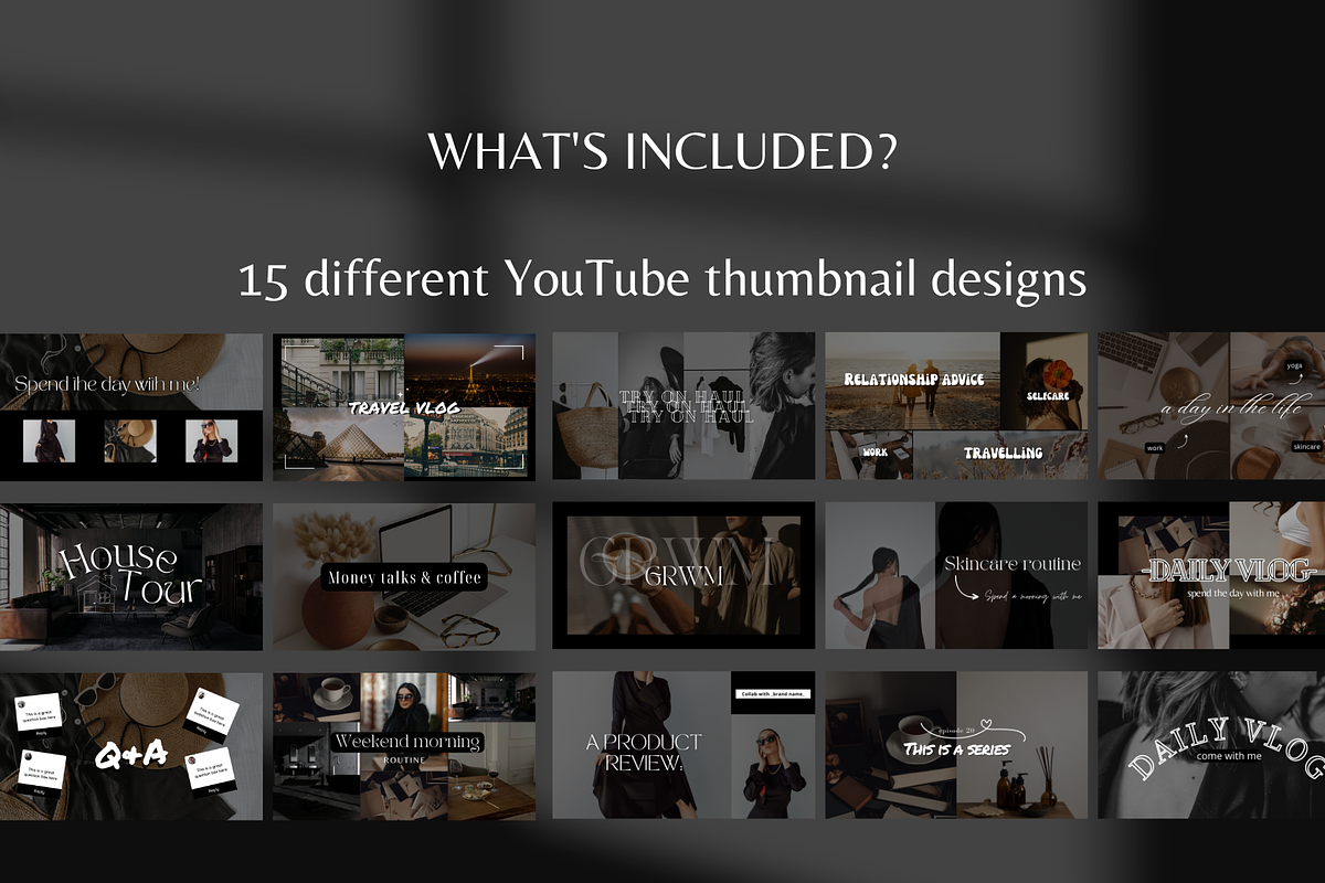 15 YouTube Thumbnail Templates, a Social Media Template by SociallyyCreative (Photo 2 of 6)
