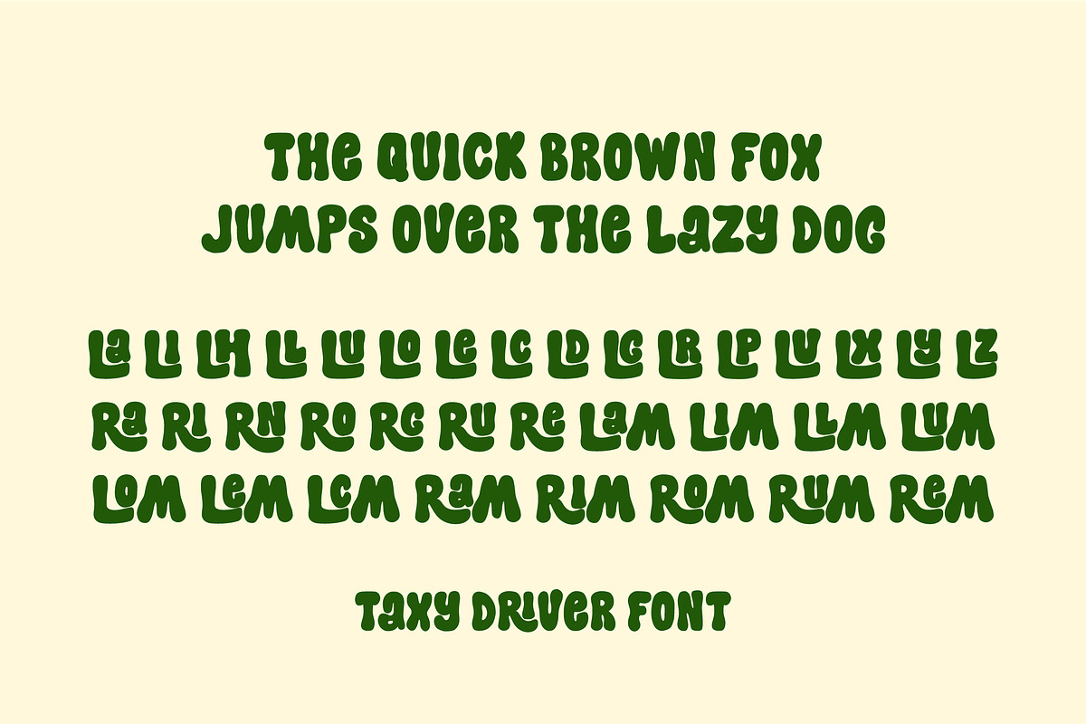 Taxy Driver Retro Bold Font, a Sans Serif Font by etigletters (Photo 6 of 6)