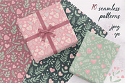 Hearts, leaves, flowers and shapes, a Texture Graphic by LartGraphics (Thumbnail 1 of 9)
