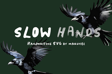 SLOW HANDS FONT DUO