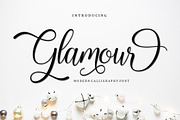 Glamour Script, a Script Font by Bosstype Studio (Thumbnail 1 of 7)