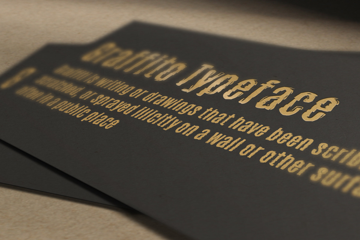 Graffito TrueType Font preview 2