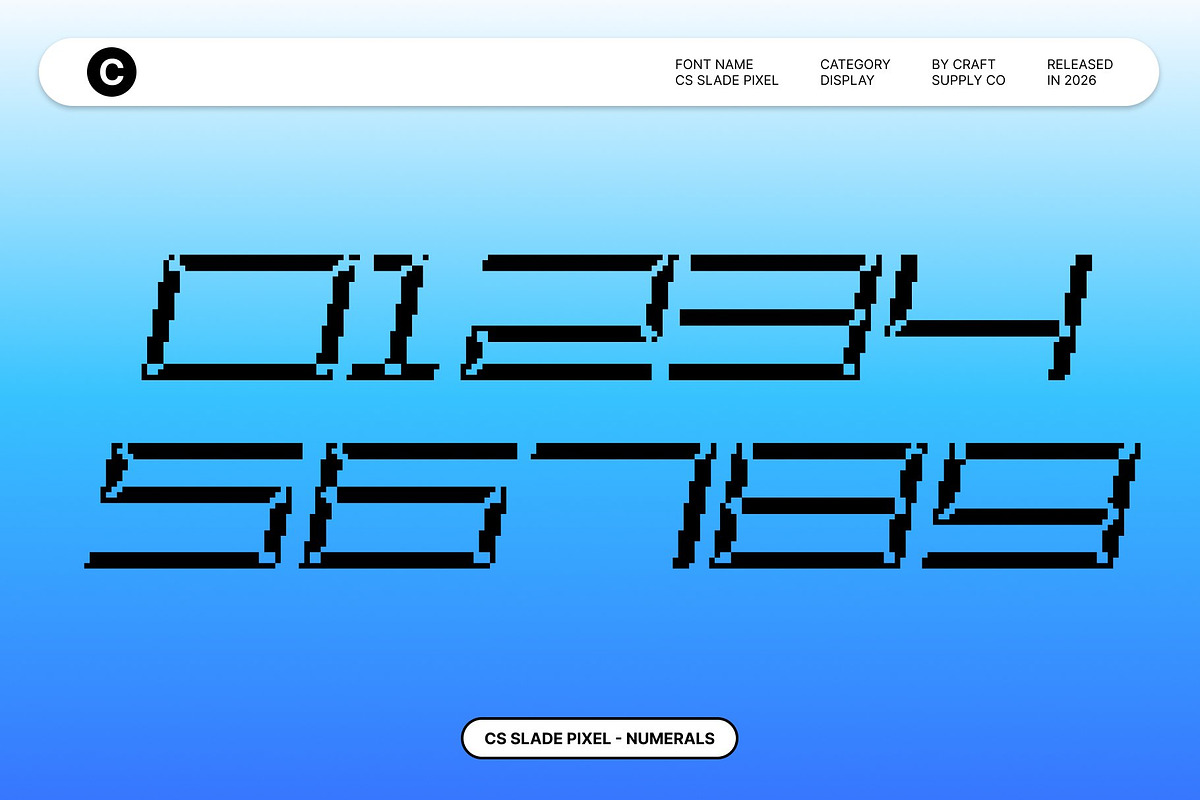 CS Slade Pixel, a Sans Serif Font by Craft Supply Co. (Photo 5 of 8)