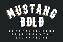 Mustang Bold Vintage Western Font