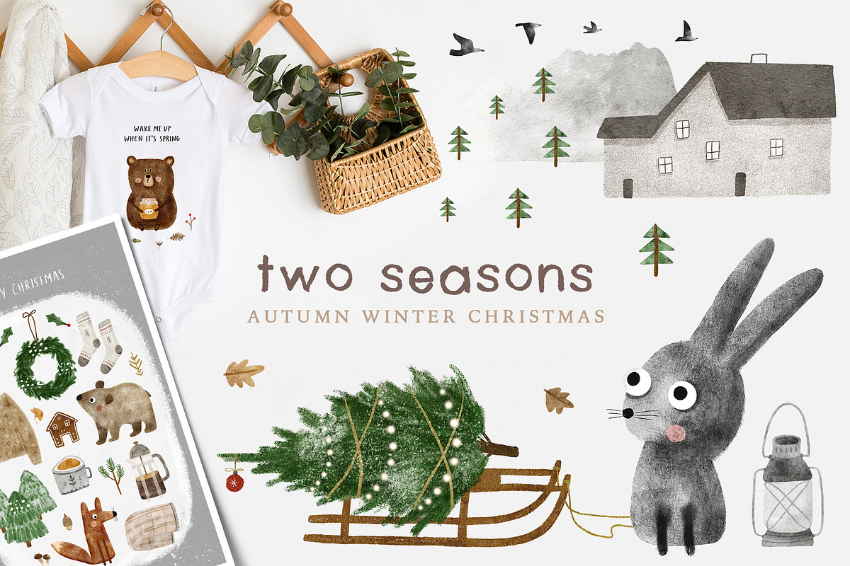 2 SEASONS | 324 elements, an Animal Illustration by Oksana Stepova (Photo 1 of 17)