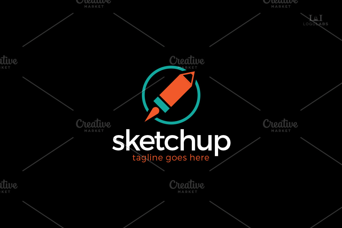 Sketch Up Logo, a Branding & Logo Template by LogoLabs