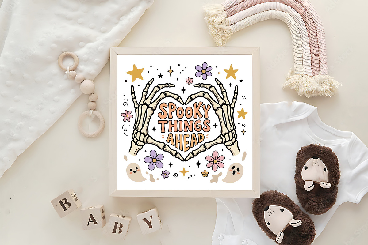 Boho Halloween PNG Bundle, a Work Illustration by CraftArtStudio (Photo 4 of 4)