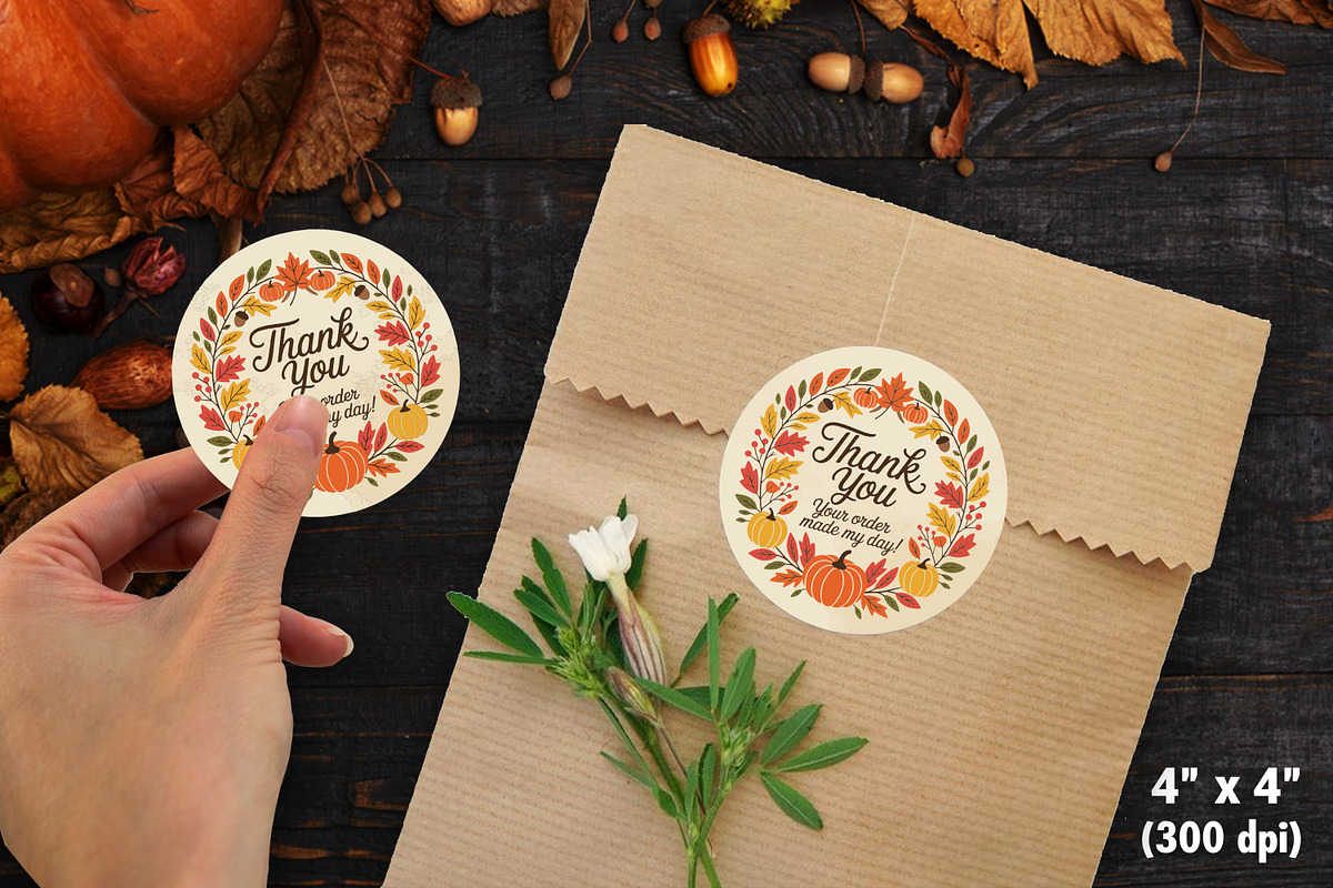 Fall Autumn Thank You Sticker Bundle, an Illustration by Actual Pixel (Photo 22 of 22)