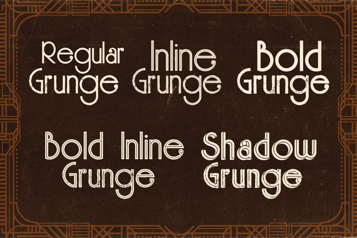Skywalker - ArtDeco Typeface preview 2