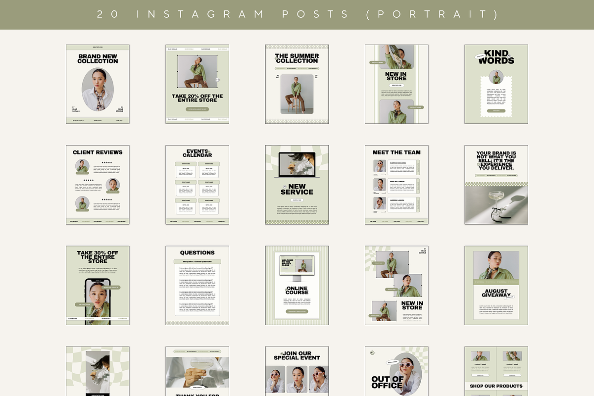 Modern Instagram Stories Posts Canva, a Social Media Template by Branding Babe Co. (Photo 2 of 7)