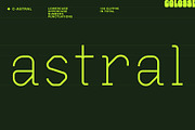 c-astral display typeface, a Sans Serif Font by Colosse Foundry (Thumbnail 1 of 6)