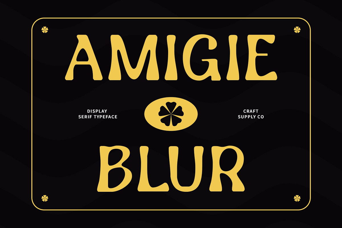 Amigie Blur, a Serif Font by Craft Supply Co. (Photo 1 of 8)