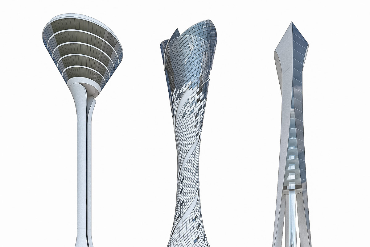 Airport Control Towers, an Architecture 3D Model by 3DNUTS (Photo 13 of 14)