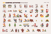 50 Camping Activities, an Illustration by monkik (Thumbnail 9 of 21)