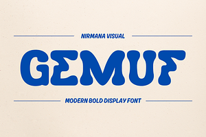 Gemuf - Branding Logo Font