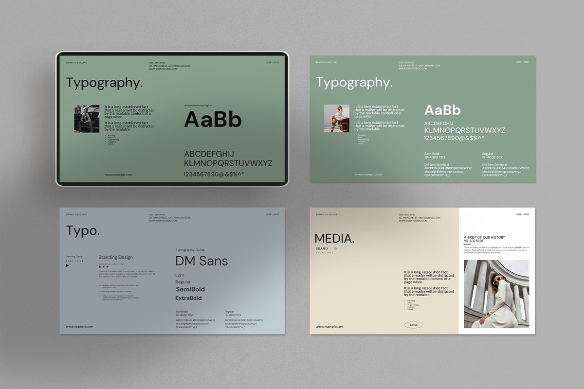 Brand Guidelines Presentation, a Presentation Template by Alvi-Studio (Photo 4 of 9)
