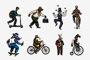 Fashion Animal characters. Draw set., an Animal Illustration by Arthur Balitskiy (Thumbnail 1 of 3)
