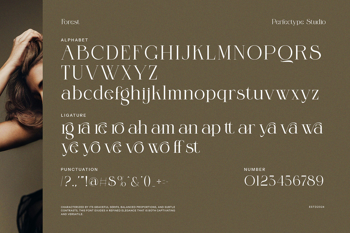 Forest Elegant Serif Font, a Serif Font by Perfectype (Photo 8 of 8)