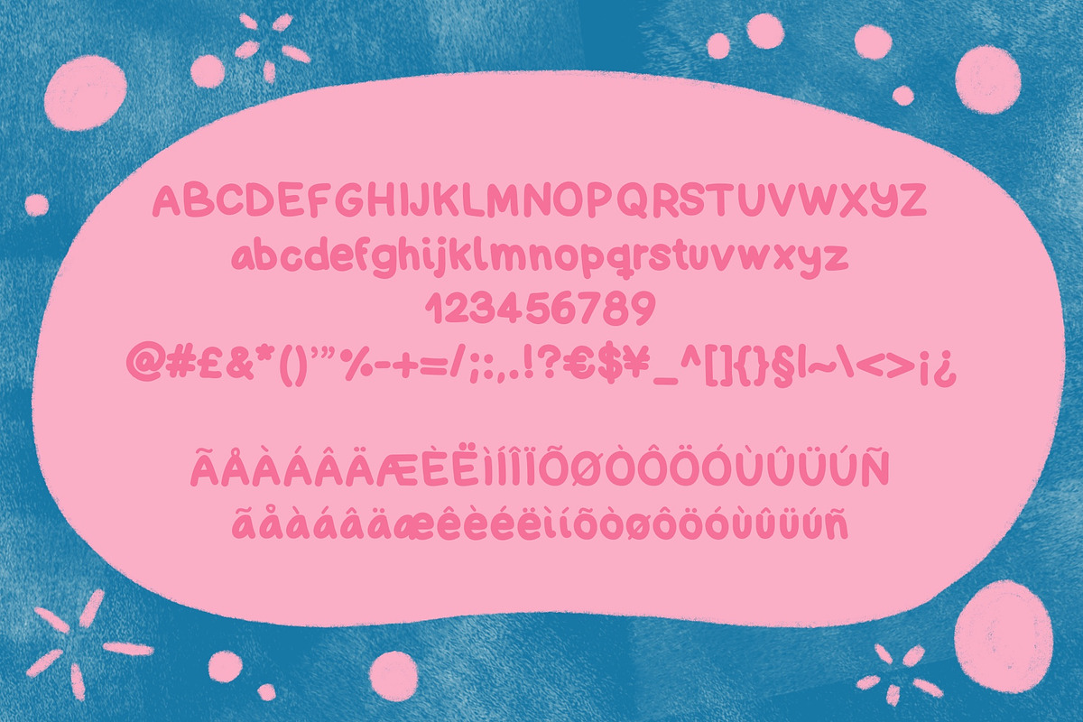 Strawberry Bubblegum font preview 2
