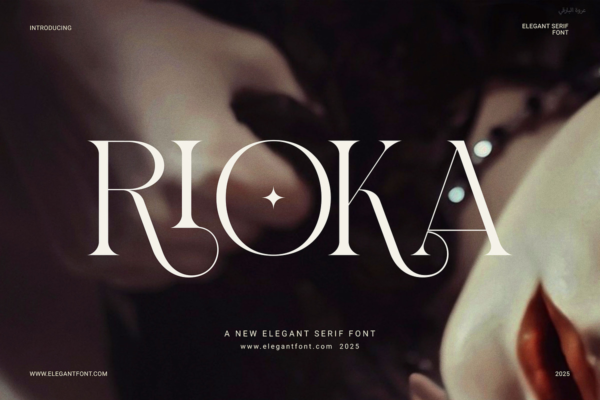 Rioka Stylish Serif Font, a Serif Font by Elegant Font (Photo 1 of 8)