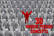 Bundle of 3D Unique Person Concepts, a Person Illustration by sibgat (Thumbnail 1 of 3)