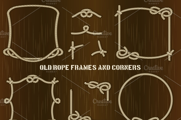 Old Rope Frames And Corners