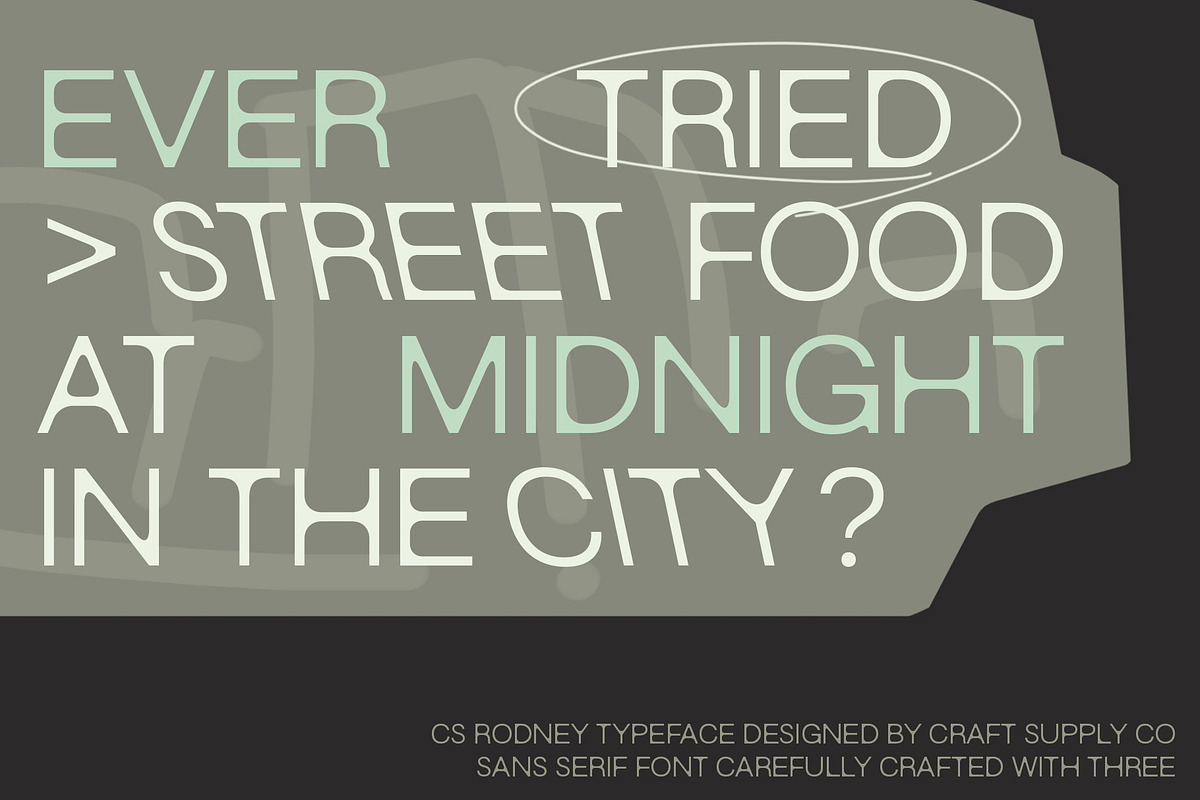 CS Rodney – Sans Serif Typeface, a Sans Serif Font by Craft Supply Co. (Photo 3 of 8)